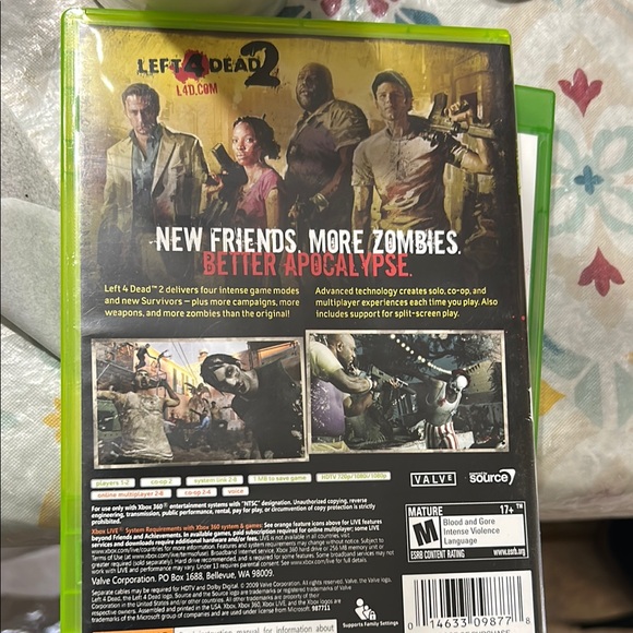 Deadpool & Left4Dead 2 Bundle Xbox One/ Xbox360 Game Disc by - Green Case - Picture 6 of 8